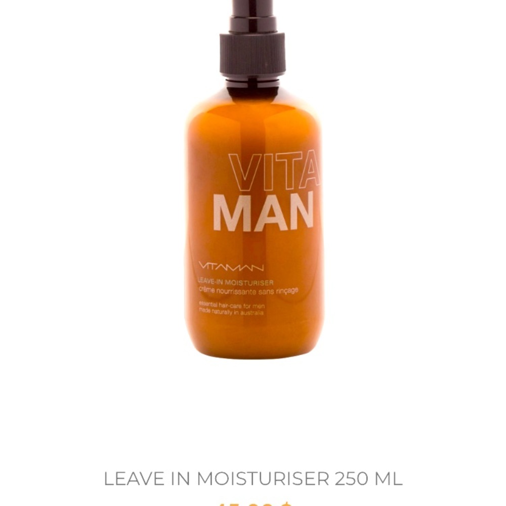 VITAMAN grooming leave in Moisturiser, crème nourrissante sans rinçage.